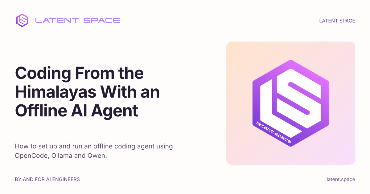 Coding From the Himalayas With an Offline AI Agent