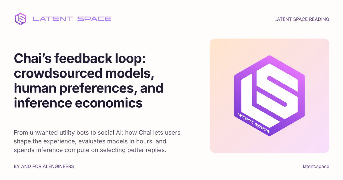 Human Model Crowd Chai’s feedback loop: crowdsourced models, human preferences, and ...