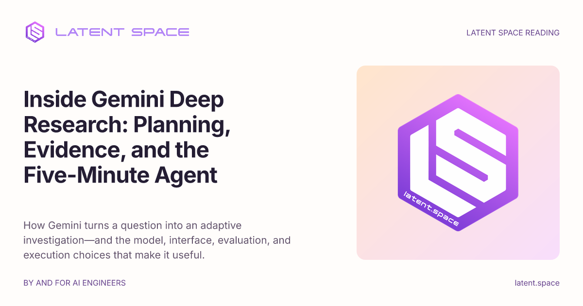 Inside Gemini Deep Research: Planning, Evidence, and the Five-Minute ...